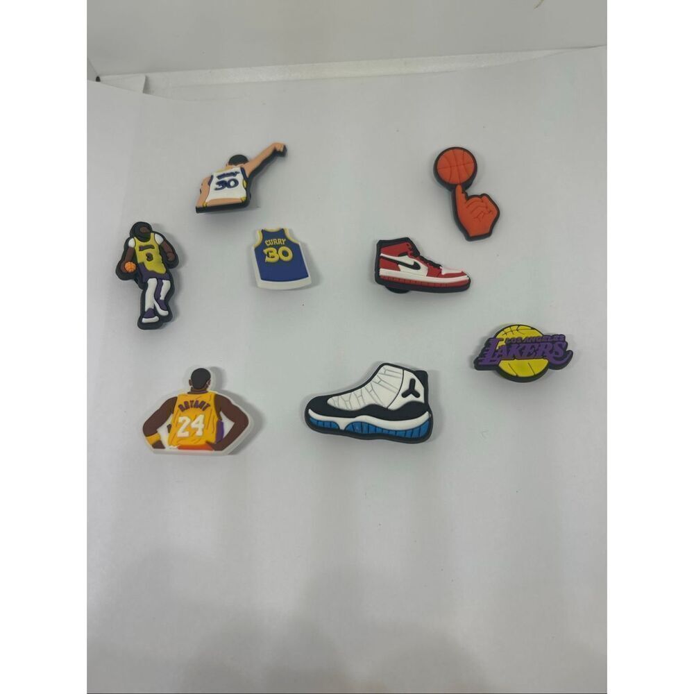 8-Piece Basketball Shoe Charms / Bag Charms